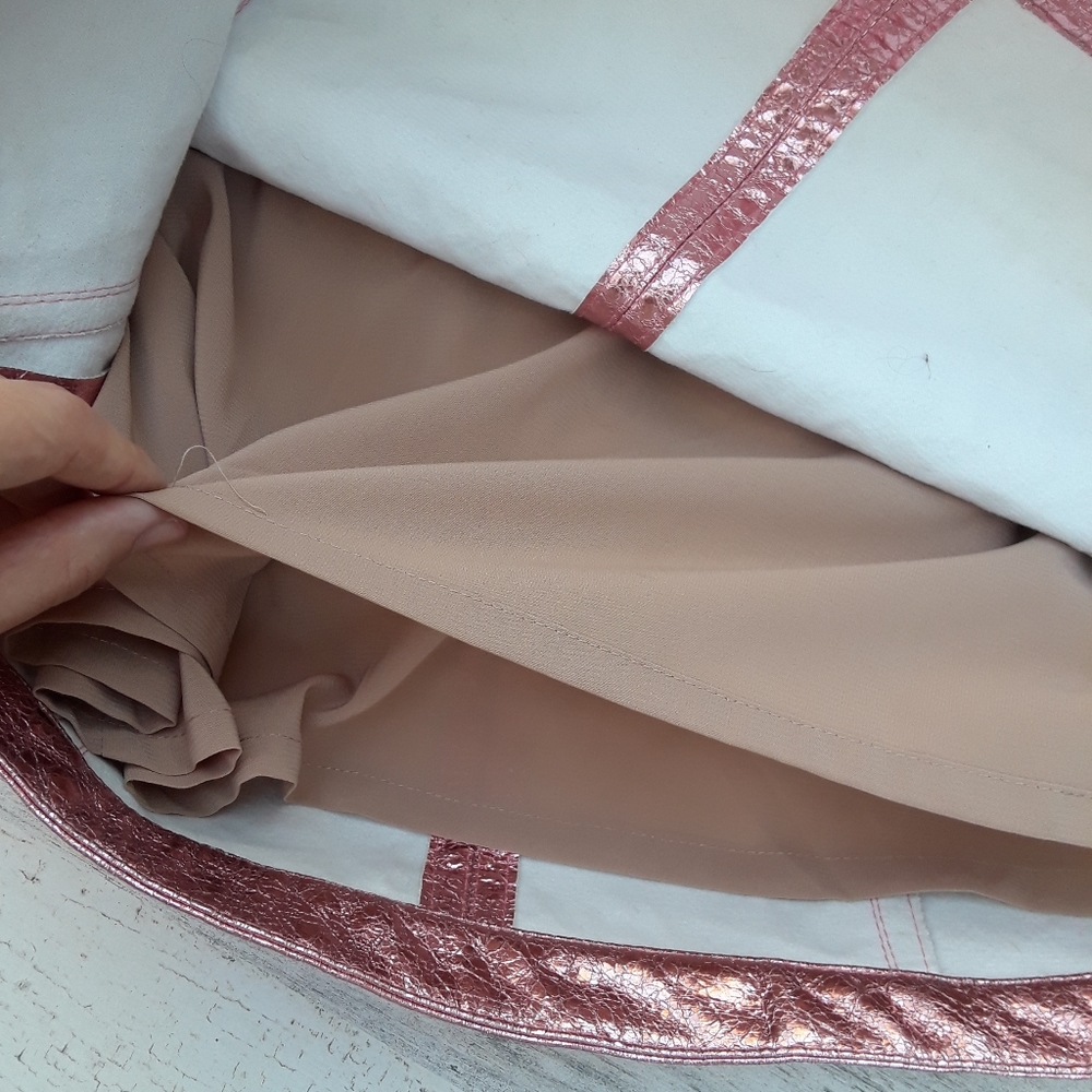 For Love & Lemons| Luna Metallic Dress Mini Pink - Picture 2 of 9